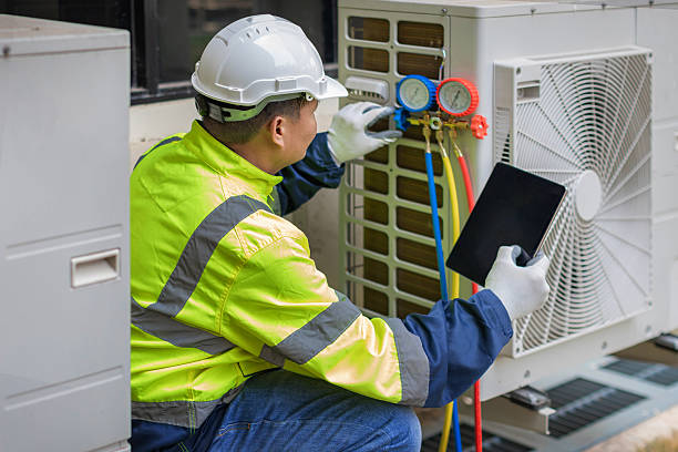 Professional Hvac technician working in Califon, NJ